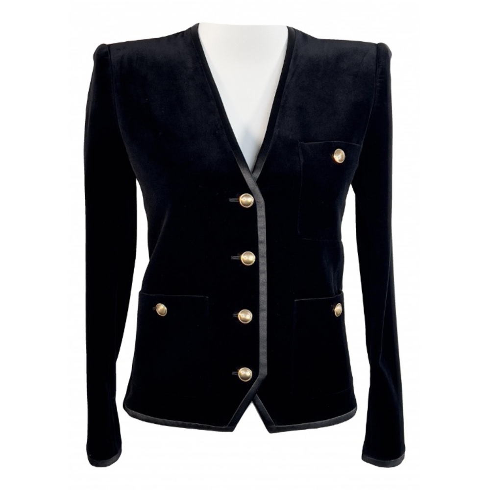 Saint Laurent Spring 2020 runway velvet jacket